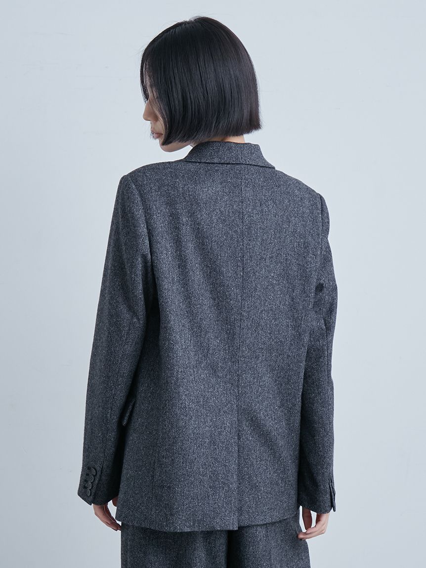 ツィードダブルブレストジャケット(テーラードジャケット)｜アウター