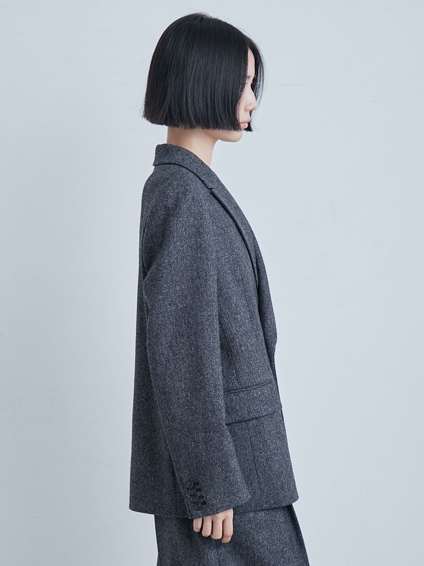 ツィードダブルブレストジャケット(テーラードジャケット)｜アウター
