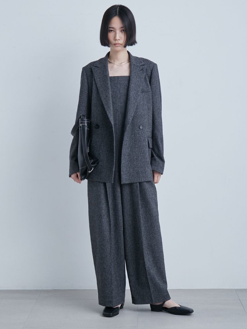 ツィードダブルブレストジャケット(テーラードジャケット)｜アウター