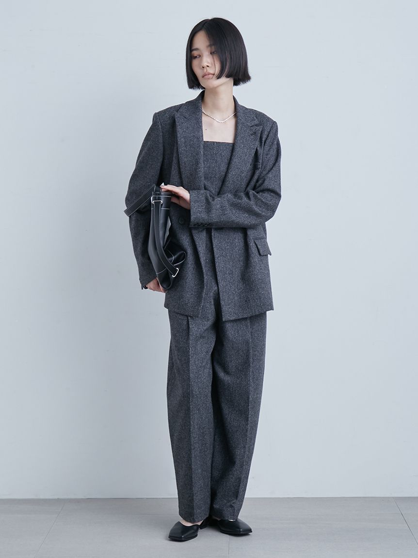ツィードダブルブレストジャケット(テーラードジャケット)｜アウター