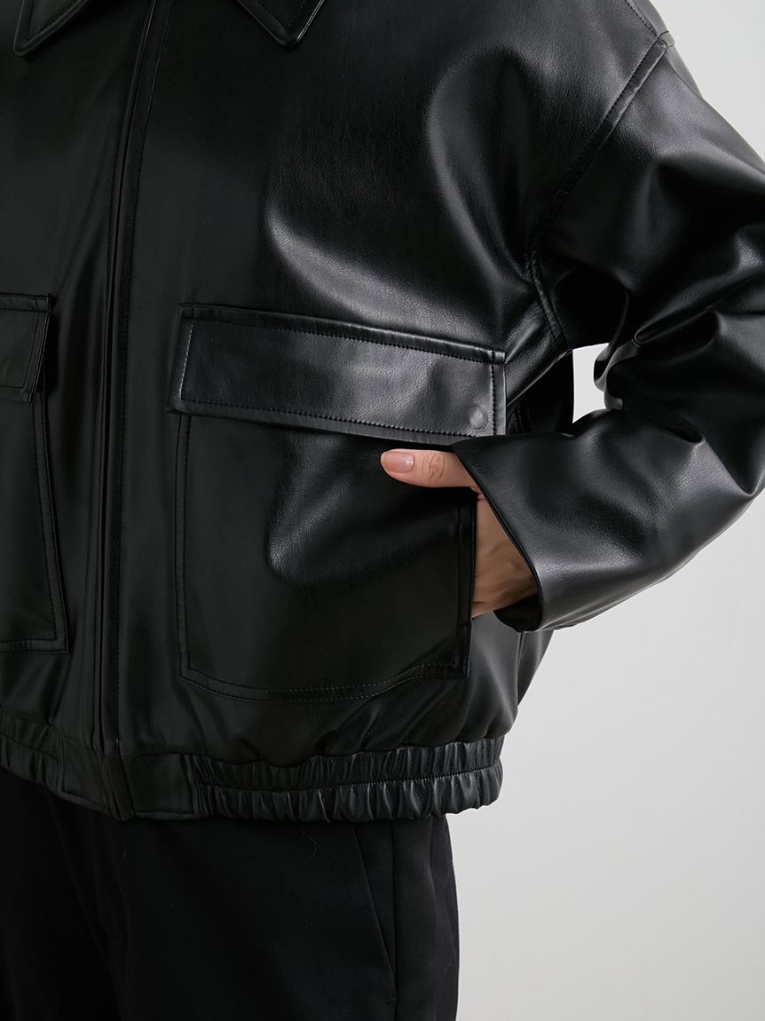 ファー衿ショートブルゾン(ブルゾン)｜アウター｜MIESROHE（ミースロエ