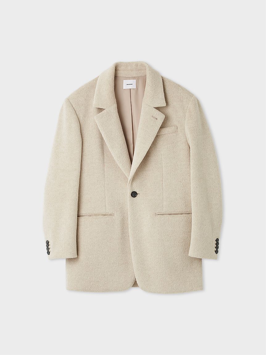 シャギーシングルジャケット(テーラードジャケット)｜アウター