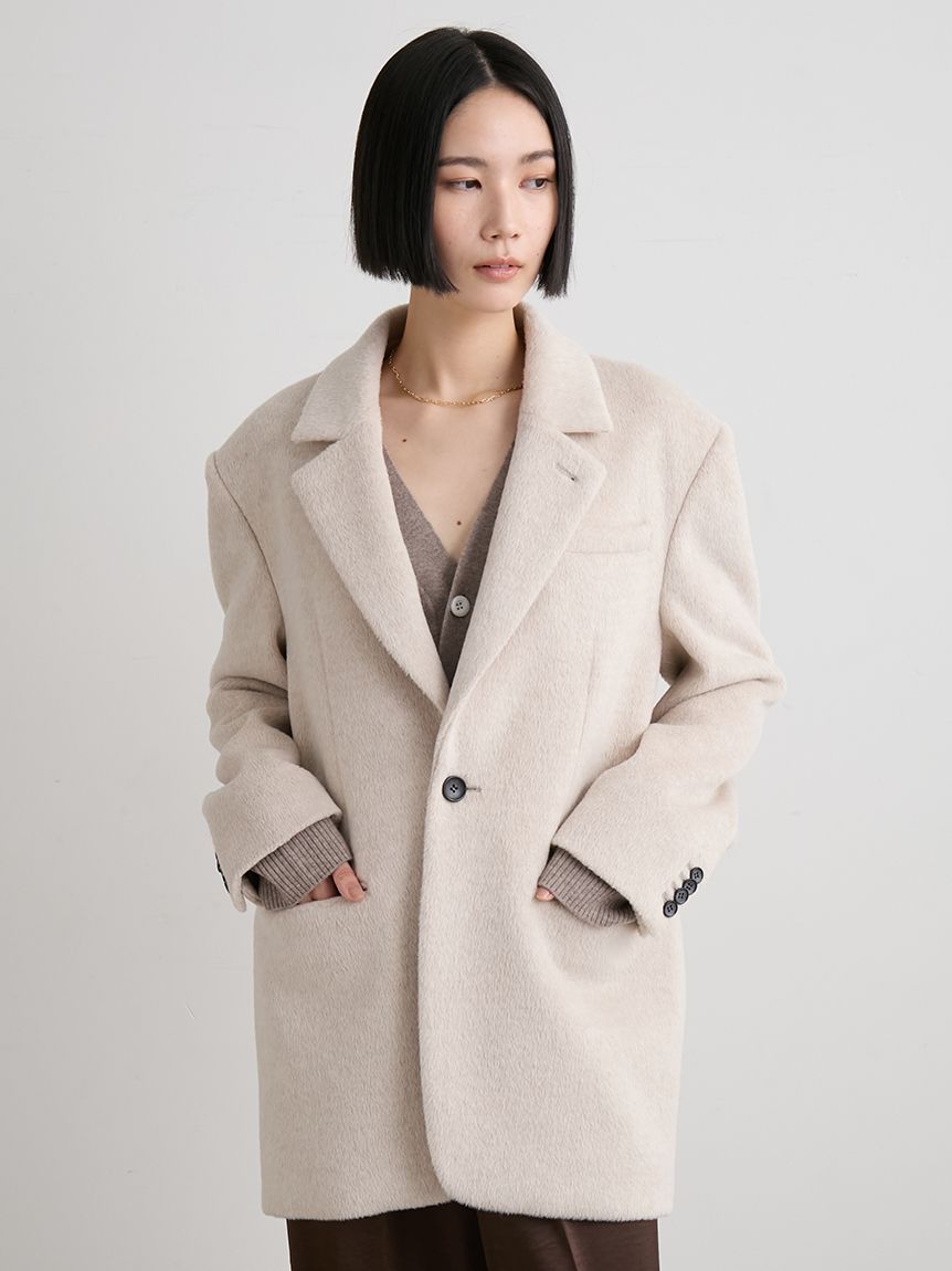 シャギーシングルジャケット(テーラードジャケット)｜アウター