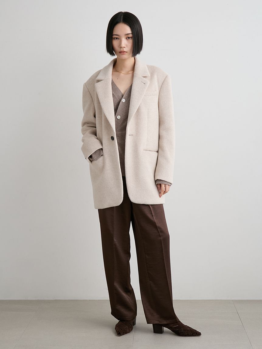シャギーシングルジャケット(テーラードジャケット)｜アウター