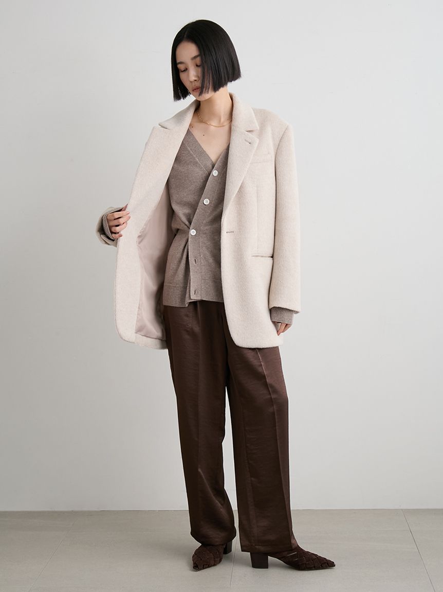 シャギーシングルジャケット(テーラードジャケット)｜アウター