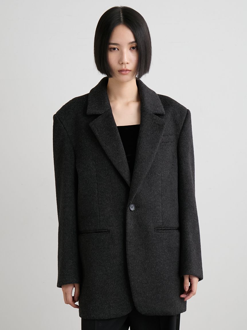シャギーシングルジャケット(テーラードジャケット)｜アウター
