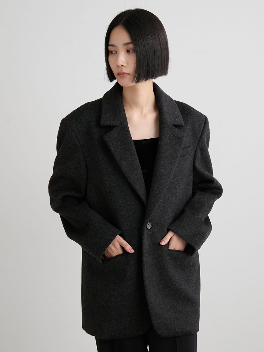 シャギーシングルジャケット(テーラードジャケット)｜アウター