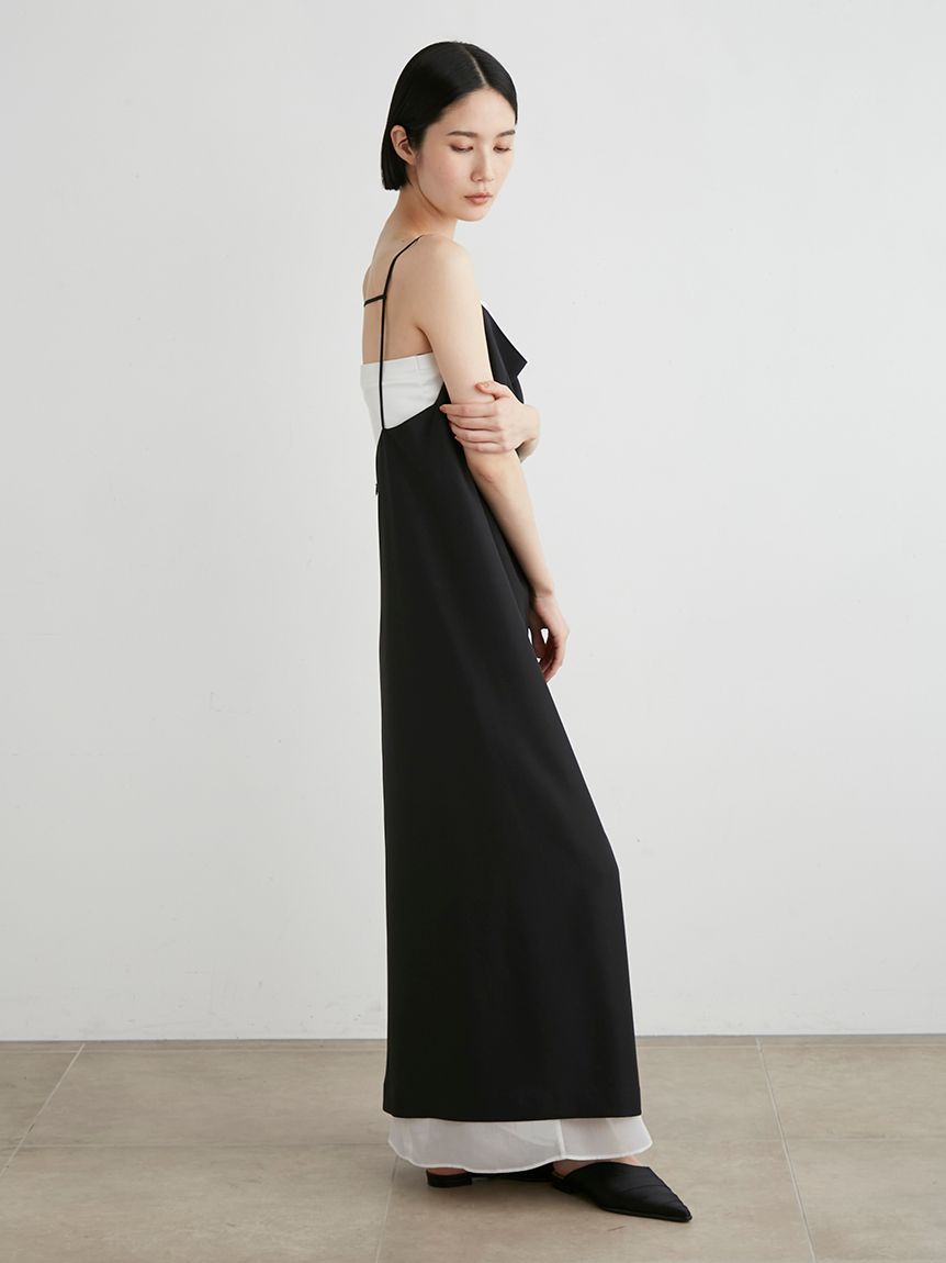 【MIE】CELFORDブラック 半袖ロングワンピース セール】半袖ハイネックロングワンピース（ワンピース）｜MAISON