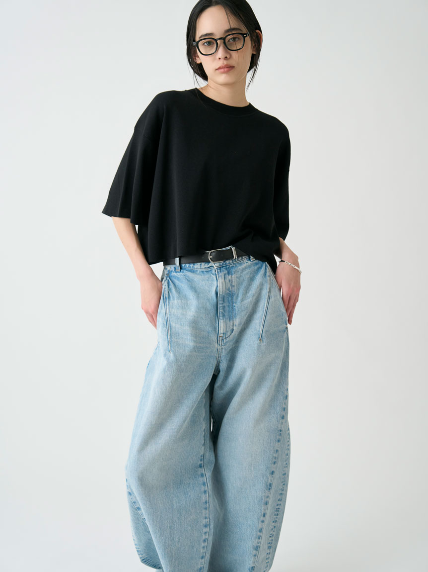 【新品未使用】MIESROHE ミースロエ バルーン構築デニムパンツ バルーン構築デニムパンツ(デニムパンツ)｜パンツ｜MIESROHE
