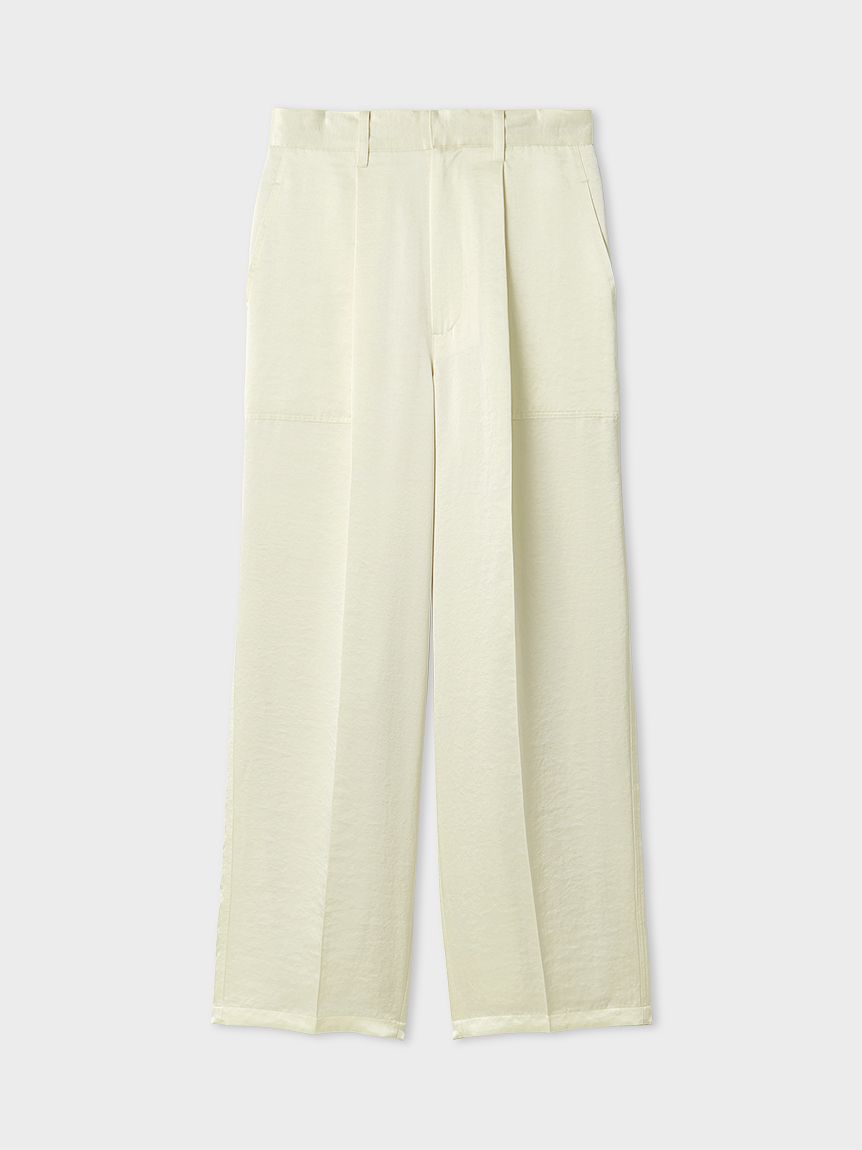 ワークディテールサテンパンツ(ワイドパンツ)｜パンツ｜MIESROHE