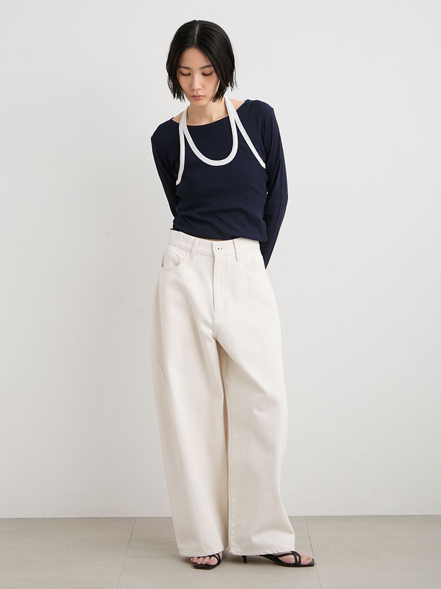 ハイフォルムコクーンデニム(デニムパンツ)｜パンツ｜MIESROHE