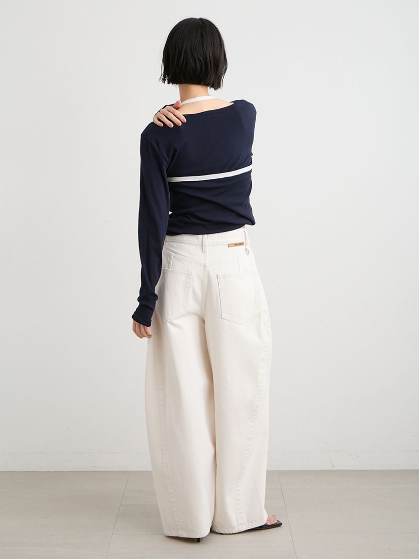 ハイフォルムコクーンデニム(デニムパンツ)｜パンツ｜MIESROHE