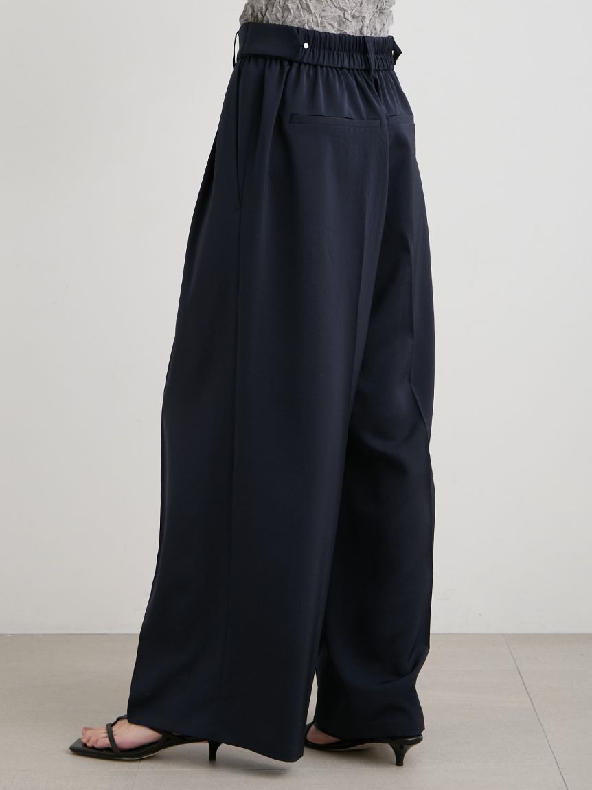 サテンワイドパンツ(ロングパンツ)|パンツ|MIESROHE(ミースロエ サテンワイドパンツ(ロングパンツ)|パンツ|MIESROHE(ミースロエ