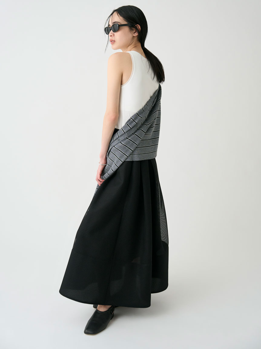 【新品】MIESROHE/ミースロエ/メッシュボリュームSK メッシュボリュームSK(ロングスカート)｜スカート｜MIESROHE