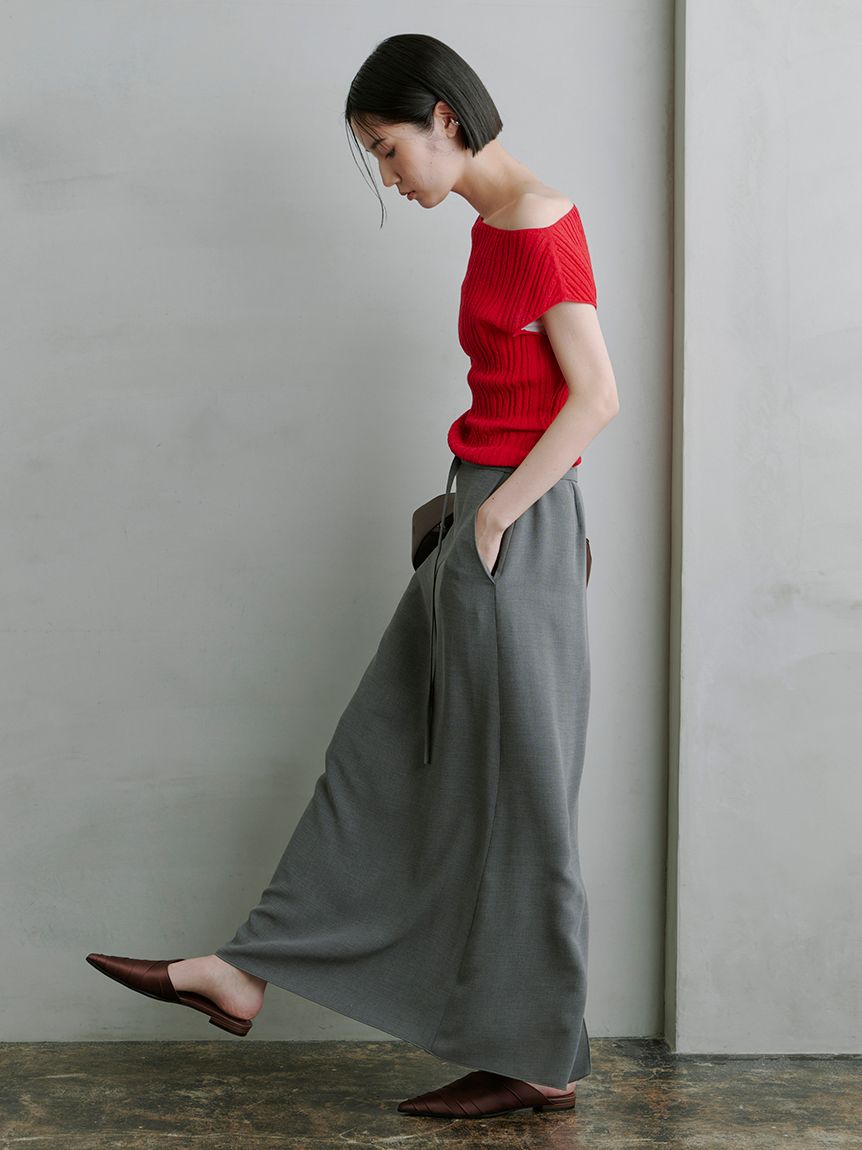 スカート ROHE SKIRT (41632018) スカート ROHE SKIRT (41632018) Róhe Fluid Panelled Skirt