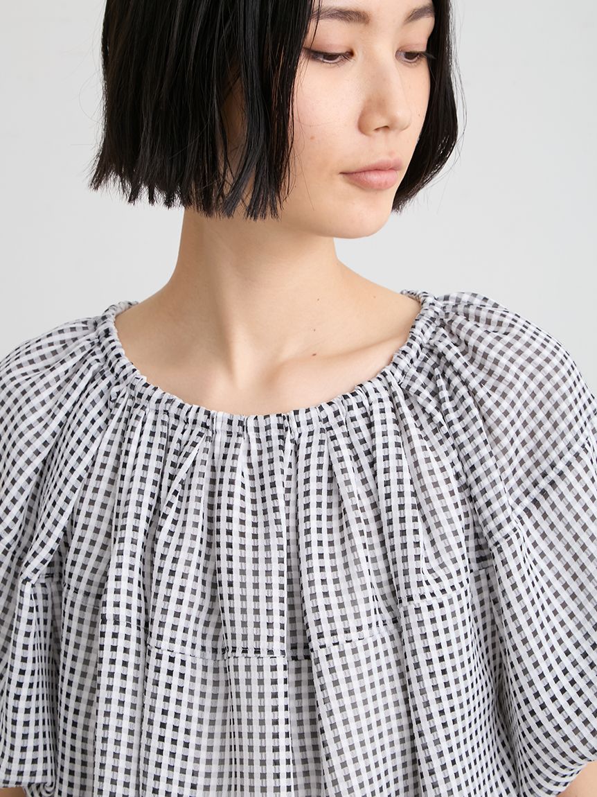 洗える】タックギャザー2WAYブラウス(ブラウス)｜トップス｜MIESROHE