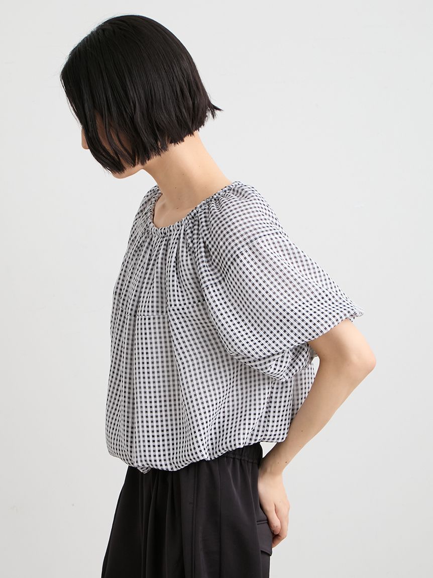 洗える】タックギャザー2WAYブラウス(ブラウス)｜トップス｜MIESROHE