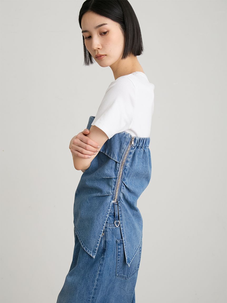 洗える】デニムドレープラインビスチェ(ビスチェ)｜トップス｜MIESROHE