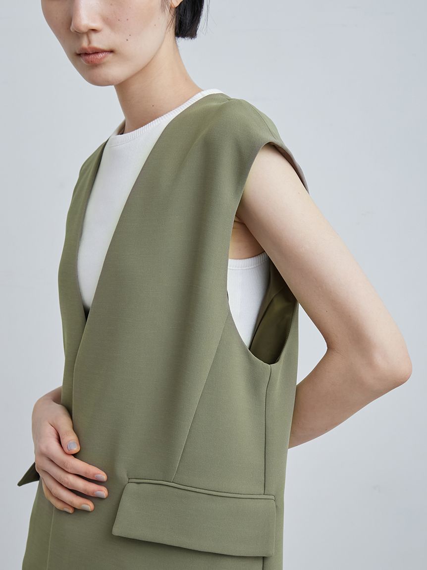 マニッシュオーバーサイズベスト(ベスト)｜アウター｜MIESROHE  