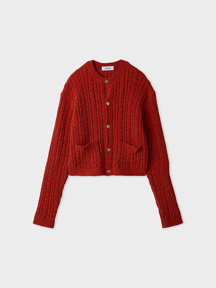 モールヤーンケーブルコンパクトNT(カーディガン)｜トップス｜MIESROHE