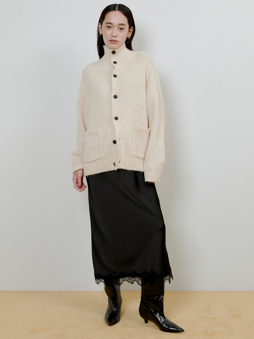 W/NYシャギーニットカーディガン(カーディガン)｜トップス｜MIESROHE