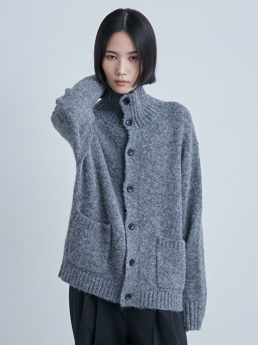 本日中価格　MIESROHE カールシャギーカーディガン　Lベージュ　FREE W/NYシャギーニットカーディガン(カーディガン)｜トップス｜MIESROHE