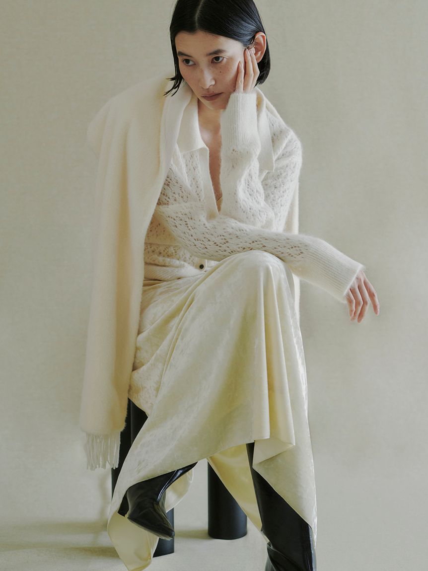 アルパカ混シャツニットカーデ(カーディガン)｜トップス｜MIESROHE