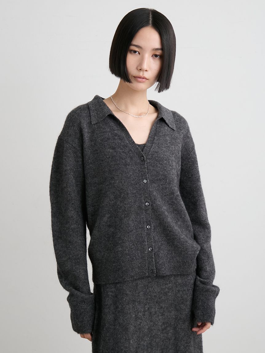 アルパカ混シャツニットカーデ(カーディガン)｜トップス｜MIESROHE