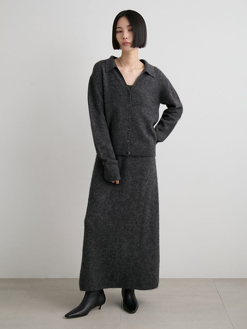 アルパカ混シャツニットカーデ(カーディガン)｜トップス｜MIESROHE