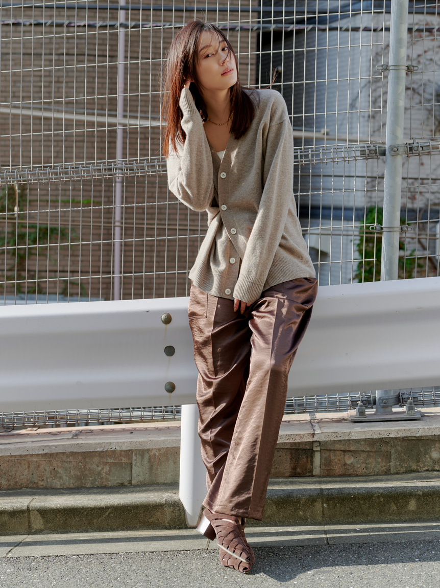 ウール2WAYカシュクールニットカーデ(カーディガン)｜トップス