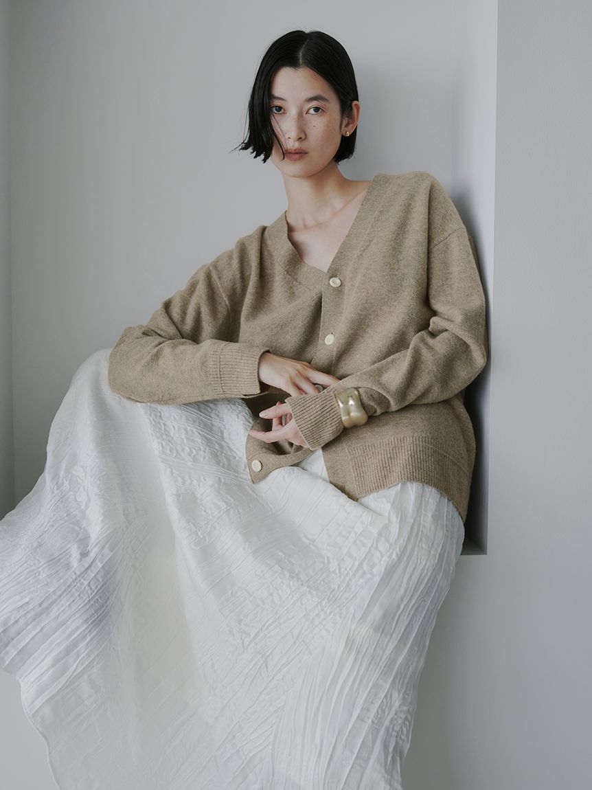 ウール2WAYカシュクールニットカーデ(カーディガン)｜トップス