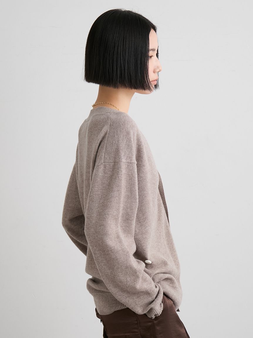 ウール2WAYカシュクールニットカーデ(カーディガン)｜トップス