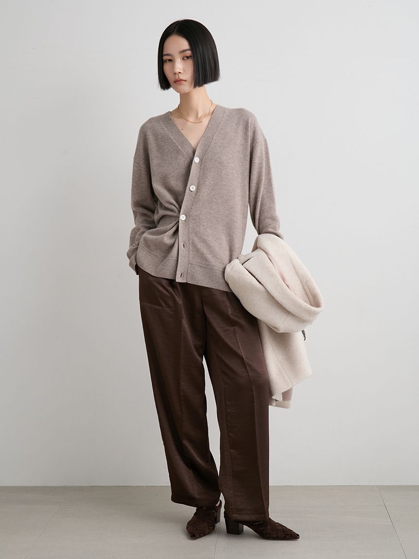 ウール2WAYカシュクールニットカーデ(カーディガン)｜トップス