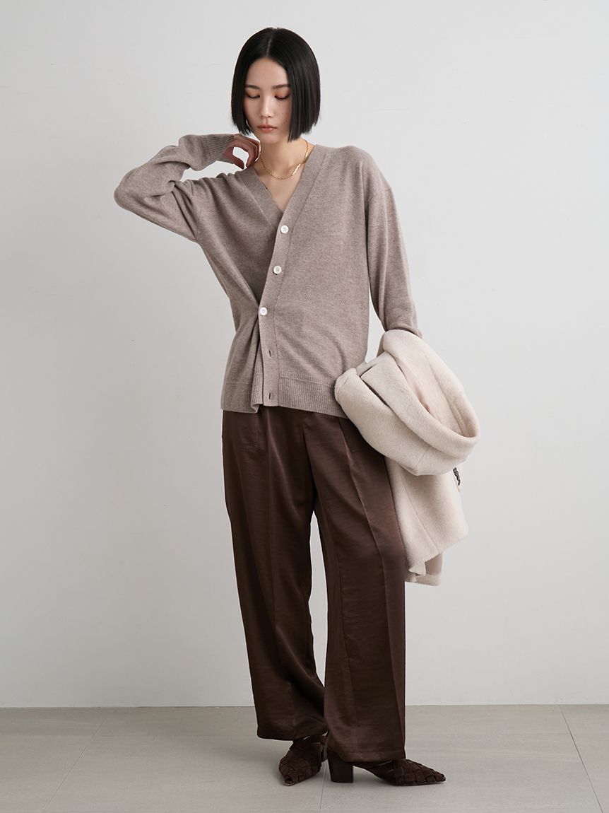 ウール2WAYカシュクールニットカーデ(カーディガン)｜トップス