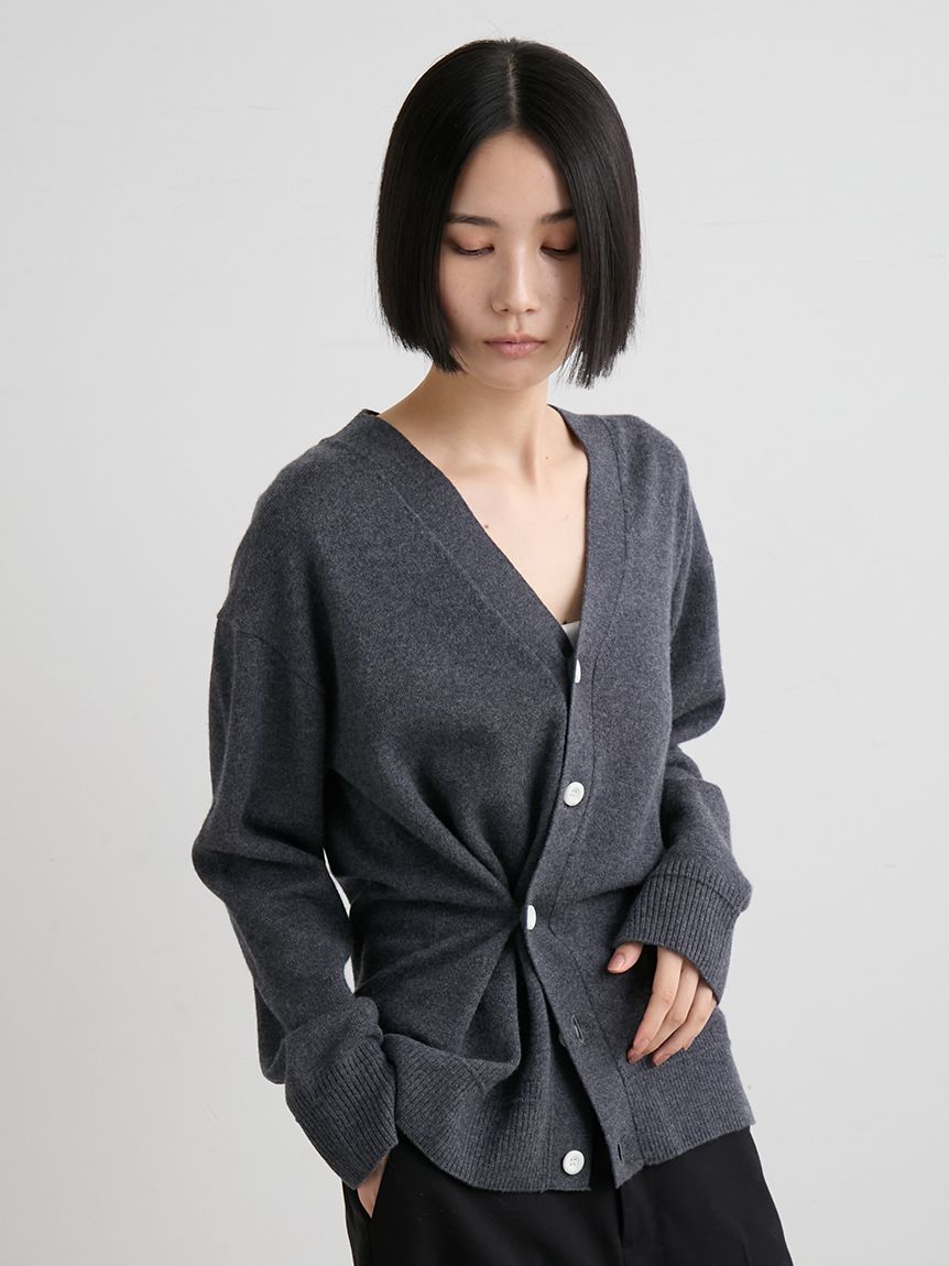 ウール2WAYカシュクールニットカーデ(カーディガン)｜トップス