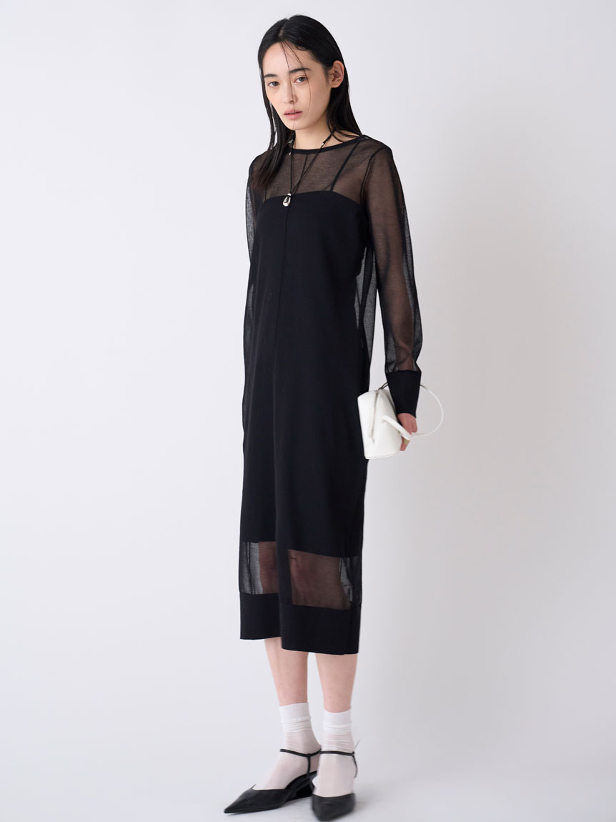 MIESROHE ニット セーター シアーワイドTニット レディース