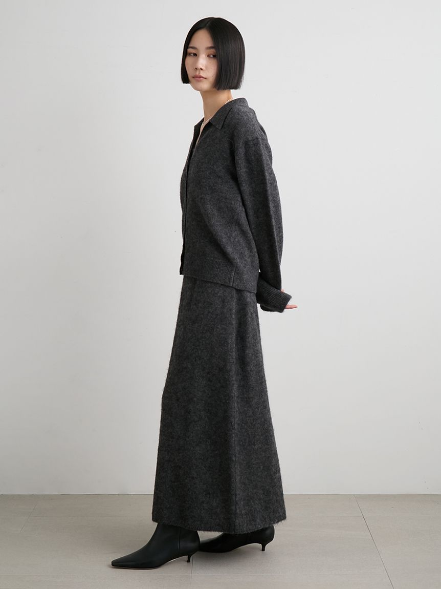 アルパカ混シャギーニットキャミワンピース(キャミワンピース