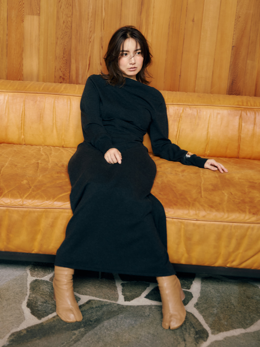 ドレープニットワンピース(ニットワンピース)｜ワンピース｜MIESROHE