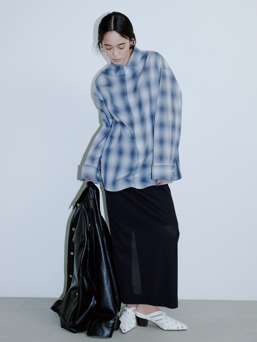 シアーニットスカート(ロングスカート)｜スカート｜MIESROHE