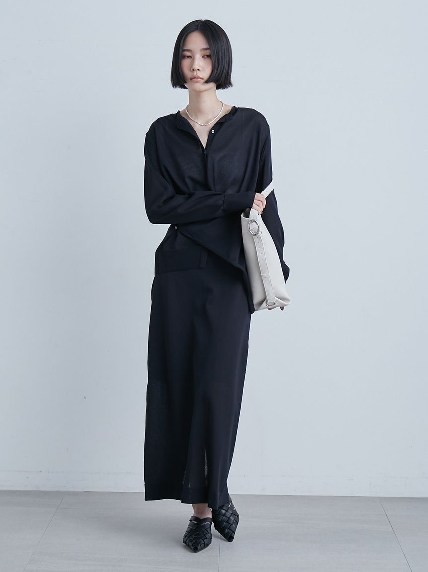 シアーニットスカート(ロングスカート)｜スカート｜MIESROHE