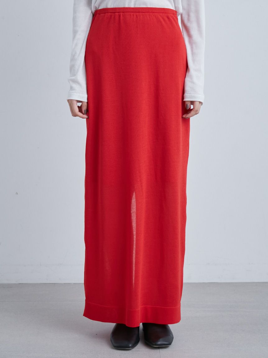 ミースロエ　シアーニットマキシスカート【新品・未着用】 シアーニットスカート(ロングスカート)｜スカート｜MIESROHE