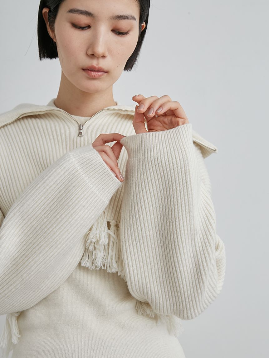 3way Layered Turtleneck Knit (Beige)