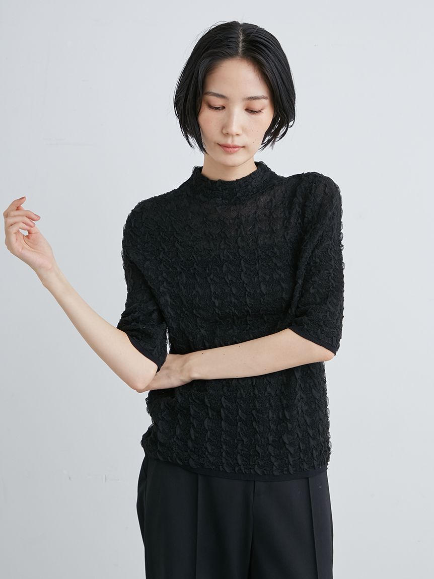 bubbleニットボトルネックトップス(ニット)｜トップス｜MIESROHE 
