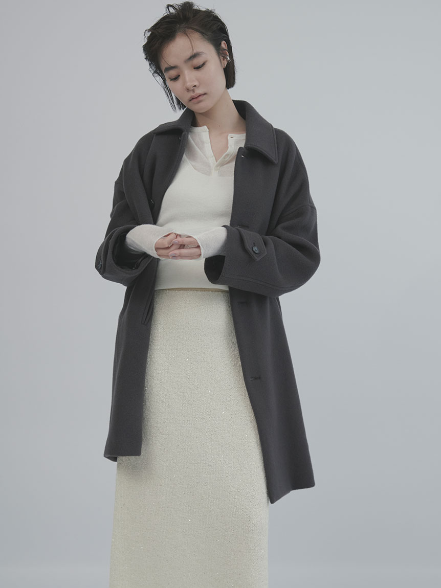 レイヤードモヘヤニットトップス(ニット)｜トップス｜MIESROHE