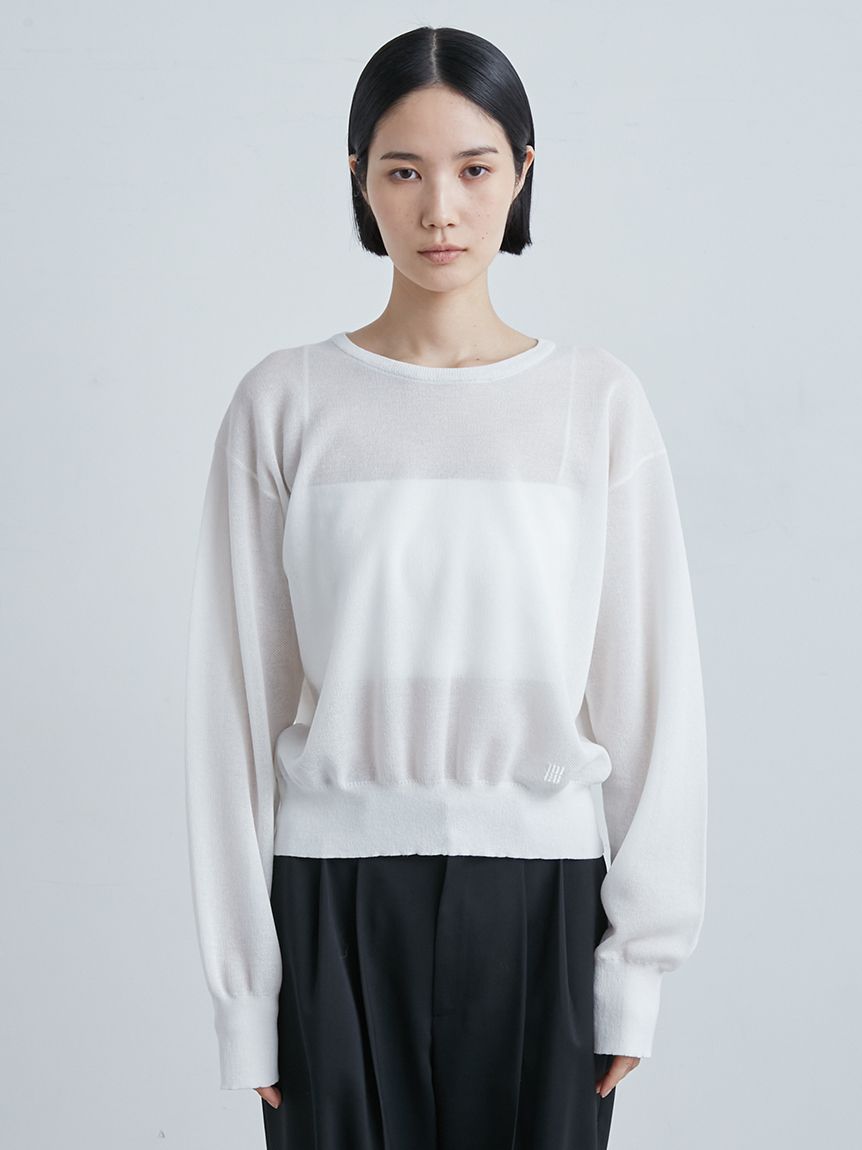 【美品】MIESROHE（ミースロエ）ダブルフェイスニットトップス ニット ダブルフェイスニットトップス