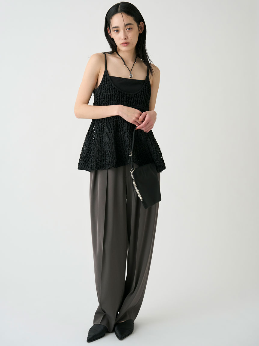 【MIESROHE】メッシュニットビスチェ メッシュニットビスチェ(ビスチェ)｜トップス｜MIESROHE