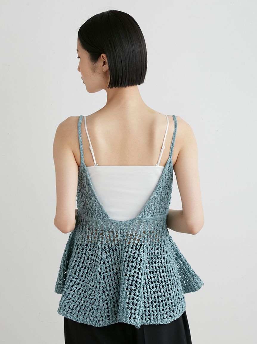 【MIESROHE】メッシュニットビスチェ メッシュニットビスチェ(ビスチェ)｜トップス｜MIESROHE
