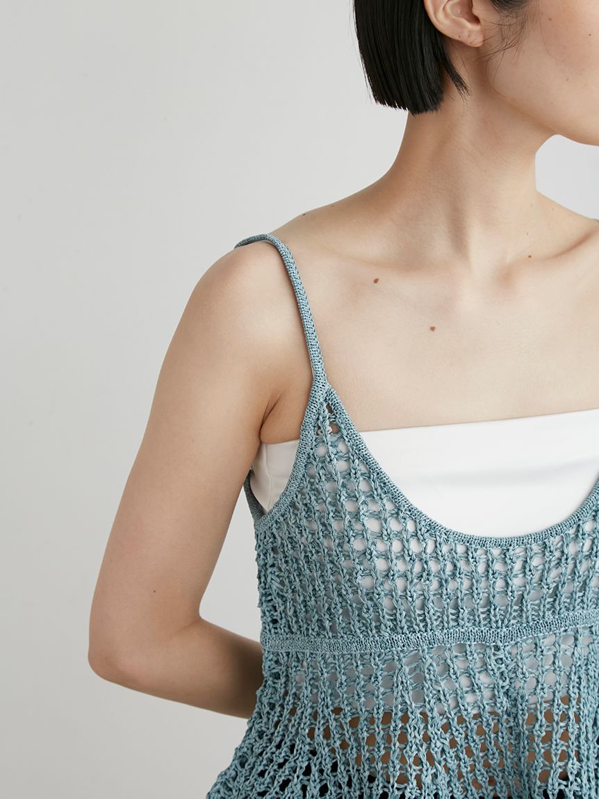 【MIESROHE】メッシュニットビスチェ メッシュニットビスチェ(ビスチェ)｜トップス｜MIESROHE