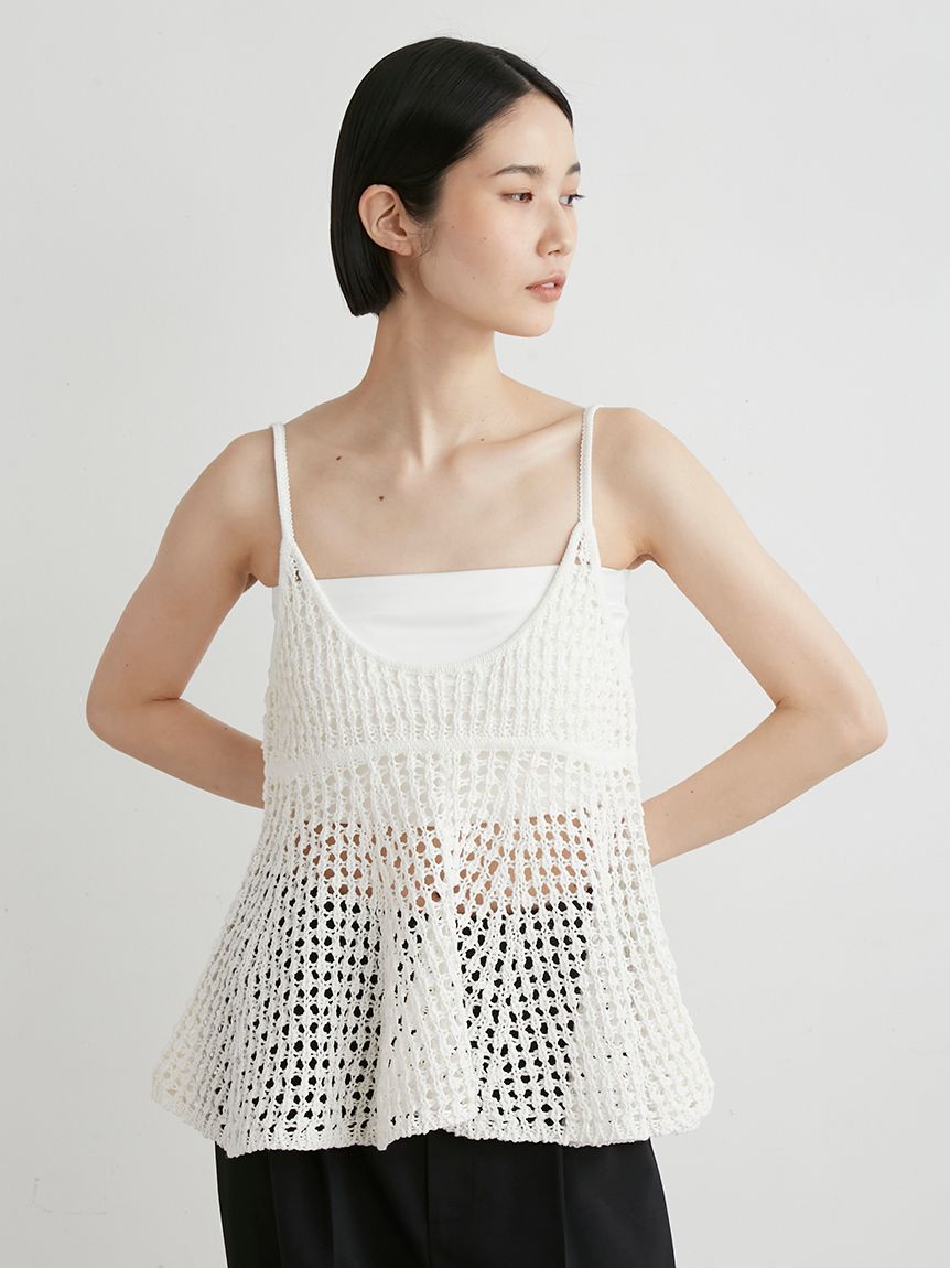メッシュニットビスチェ(ビスチェ)｜トップス｜MIESROHE