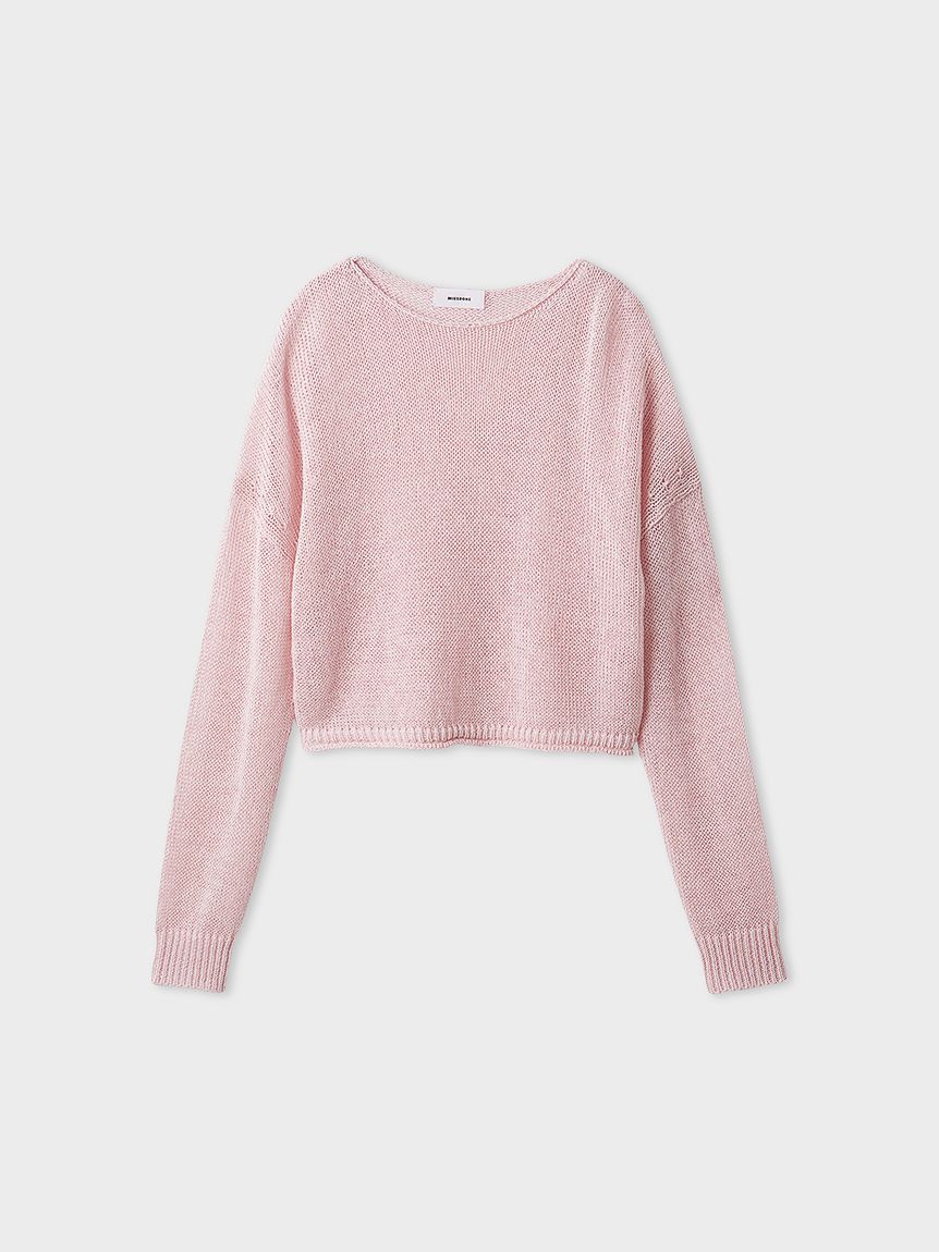 未使用 MIESROHE ミースロエ MWNT245013 スパークルモヘヤ ニット F 羊毛 モヘヤ 他 ラメ スパンコール 長袖 レディース AT1591A65 未使用 MIESROHE ミースロエ MWNT245013 スパークルモヘヤ